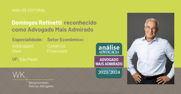 WK Advogados recognized as Escritório Mais Admirado